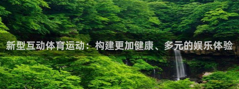 新型互动体育运动：构建更加健康、多元的娱乐体验