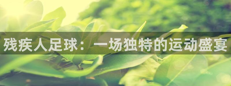 残疾人足球：一场独特的运动盛宴
